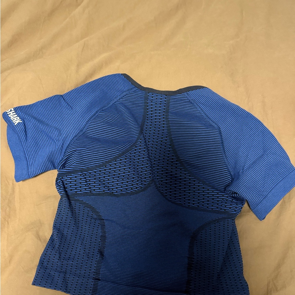 Blue and Black Athletic Shirt
